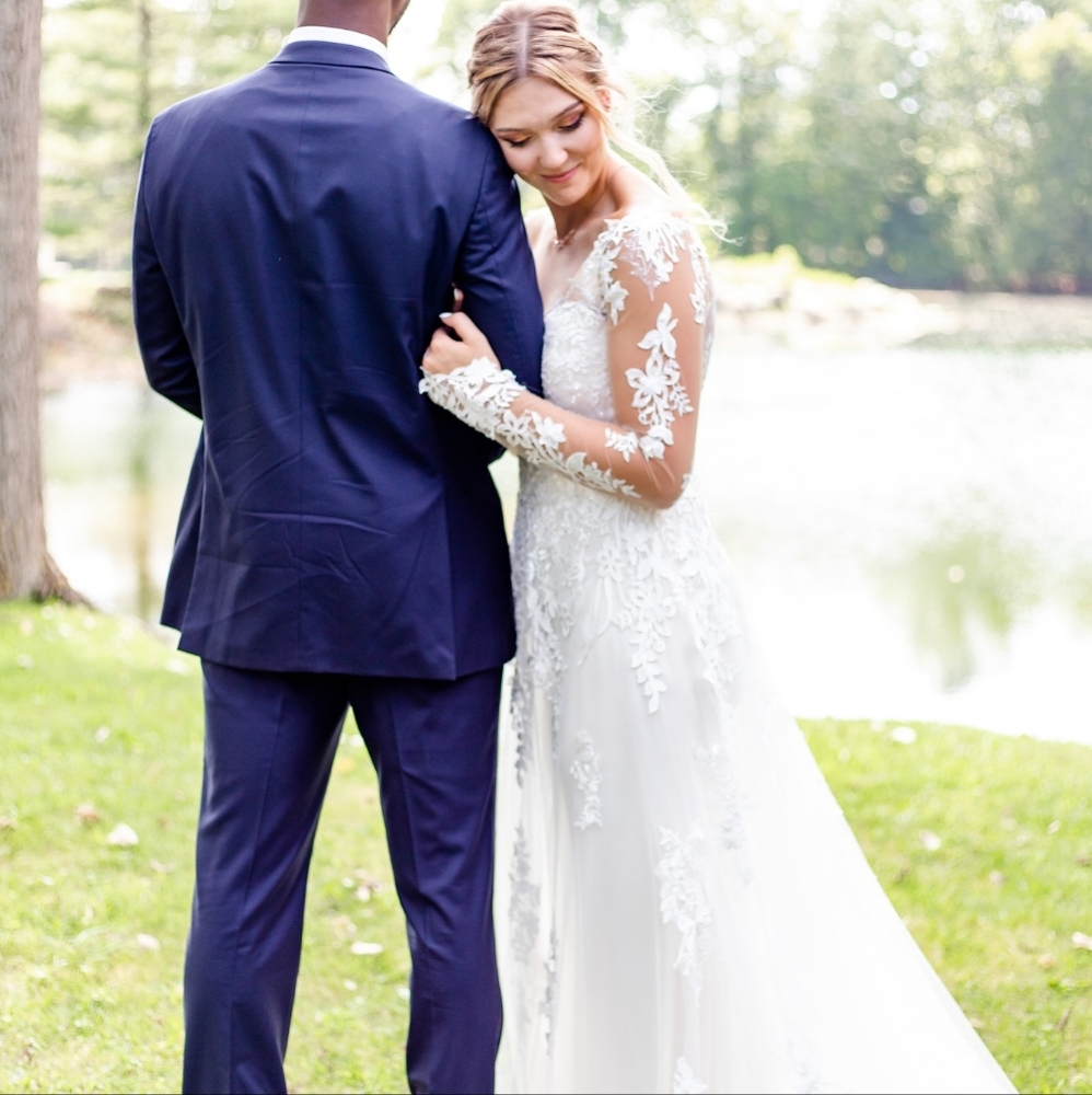 Long sleeve Wedding Dress Aline